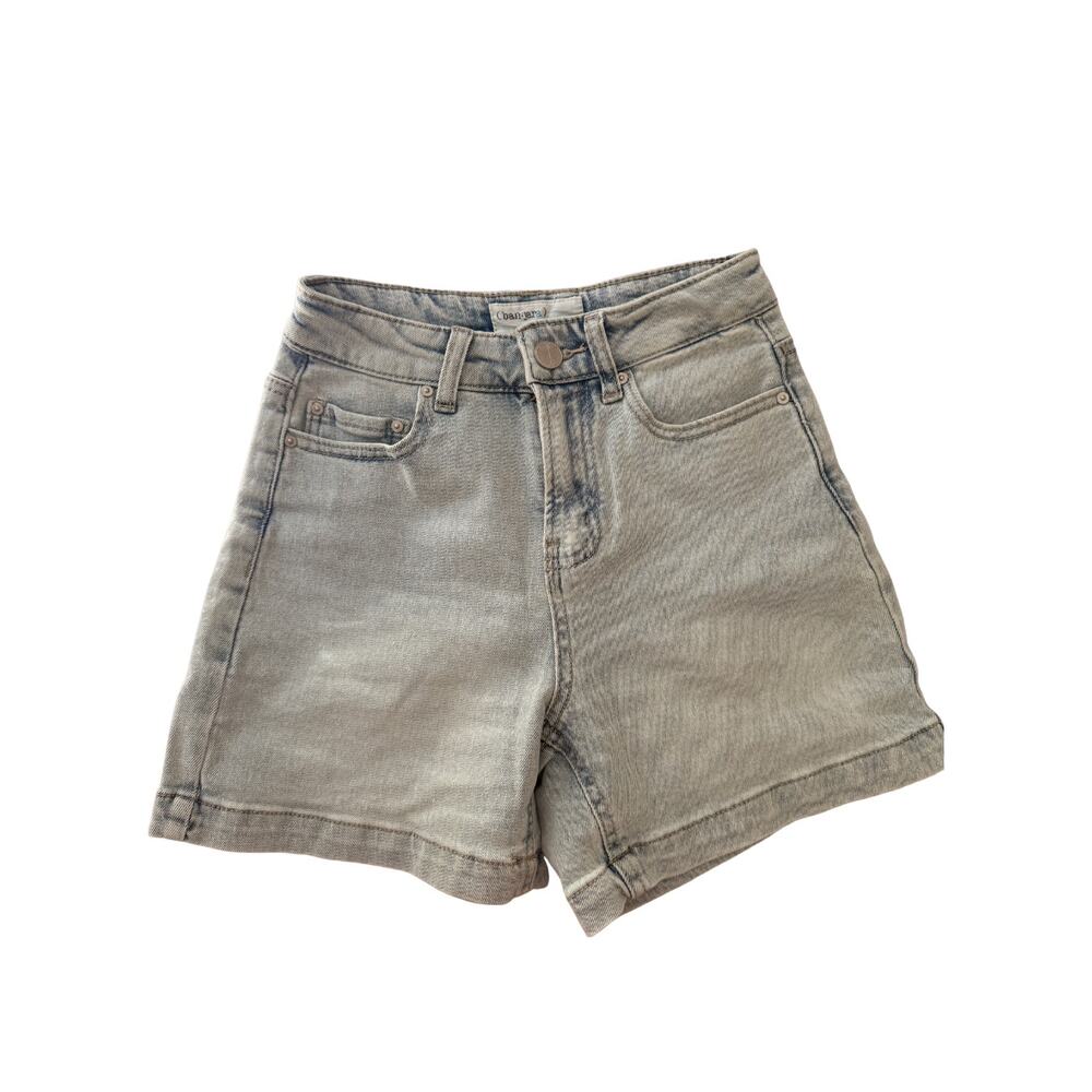 Ban Jara Light Wash Denim Shorts Size 00 / 22 High Rise Cuffed Classic